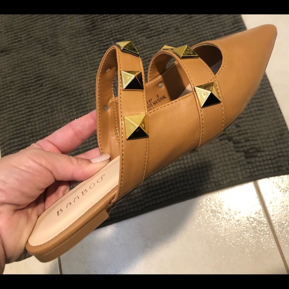 “BAMBOO “CHIC NEW SLIP ON’s LIKE Valentin….black/ tan - Picture 12 of 16